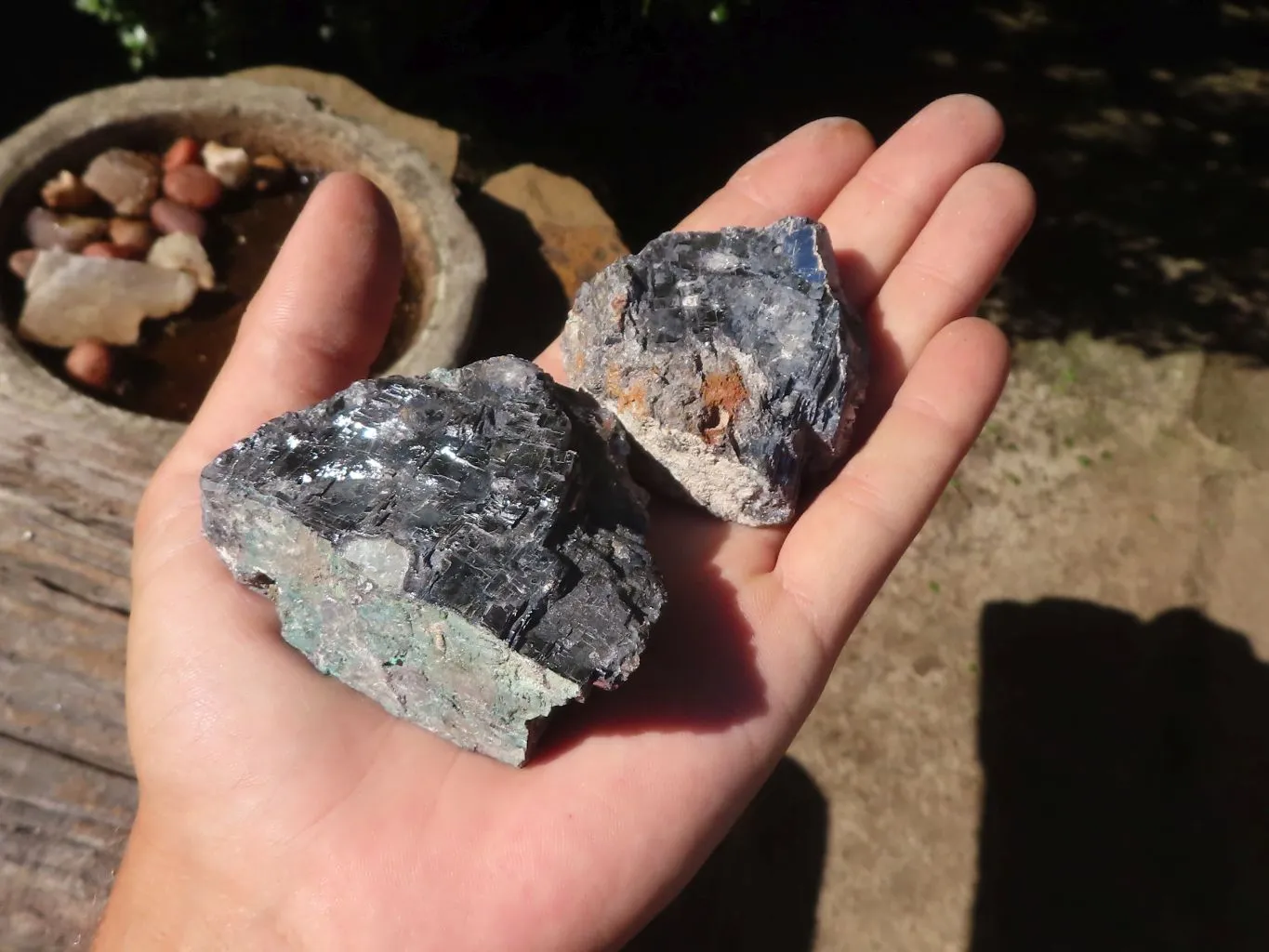 Natural Rare Silver Lead Galena Specimens x 6 From Kaokoveld, Namibia