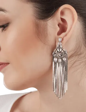 Noir Tassel Earrings
