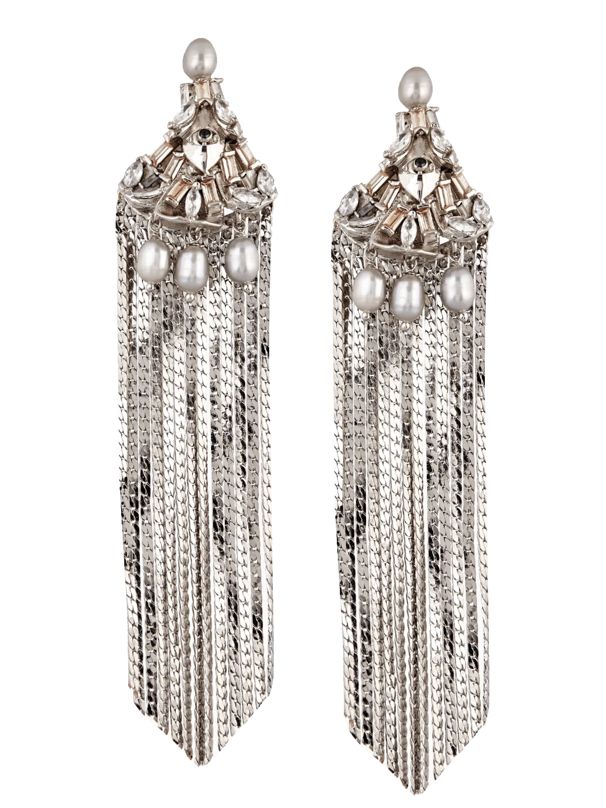 Noir Tassel Earrings