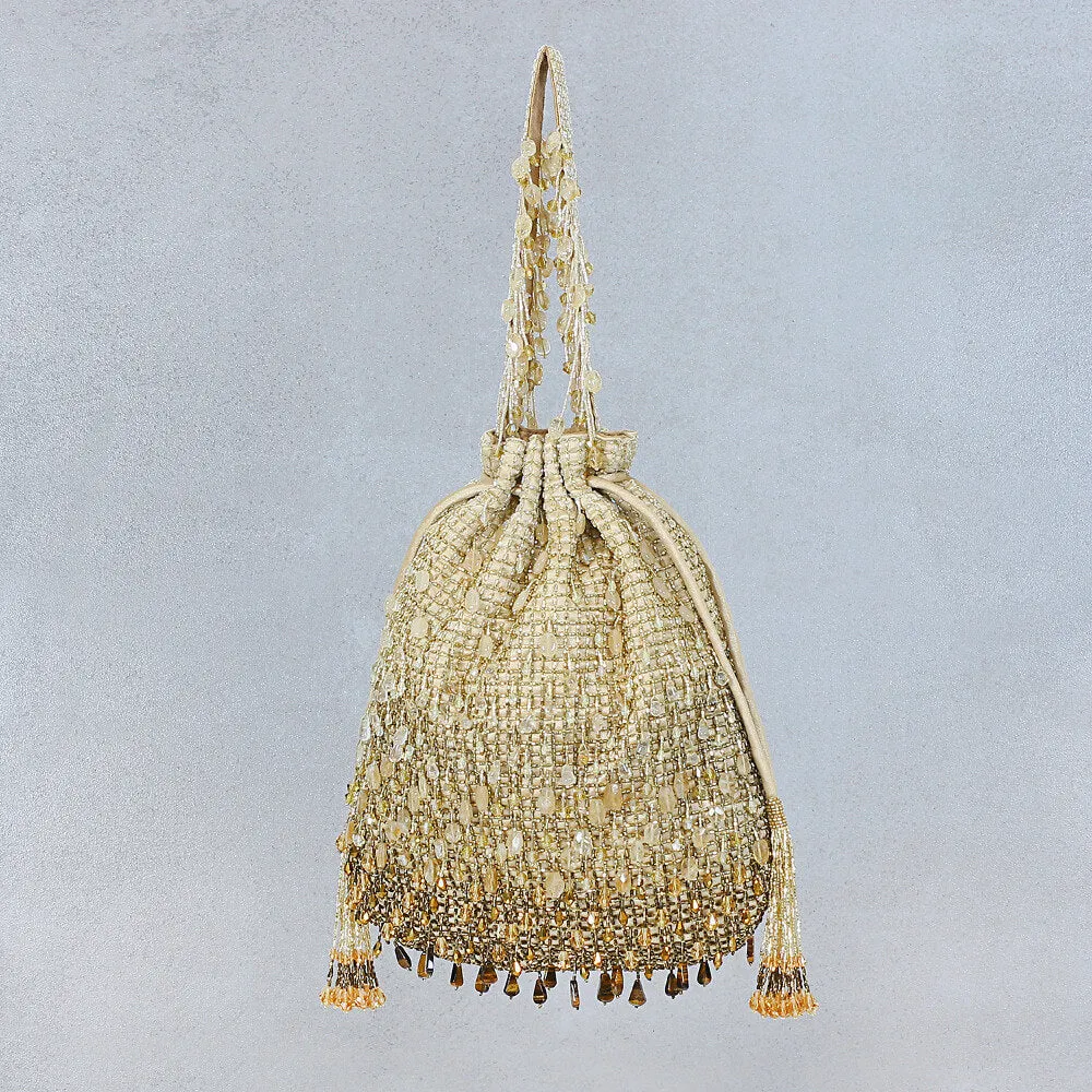 Opal Potli Peerless Gold With Handle