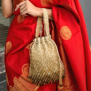 Opal Potli Peerless Gold With Handle