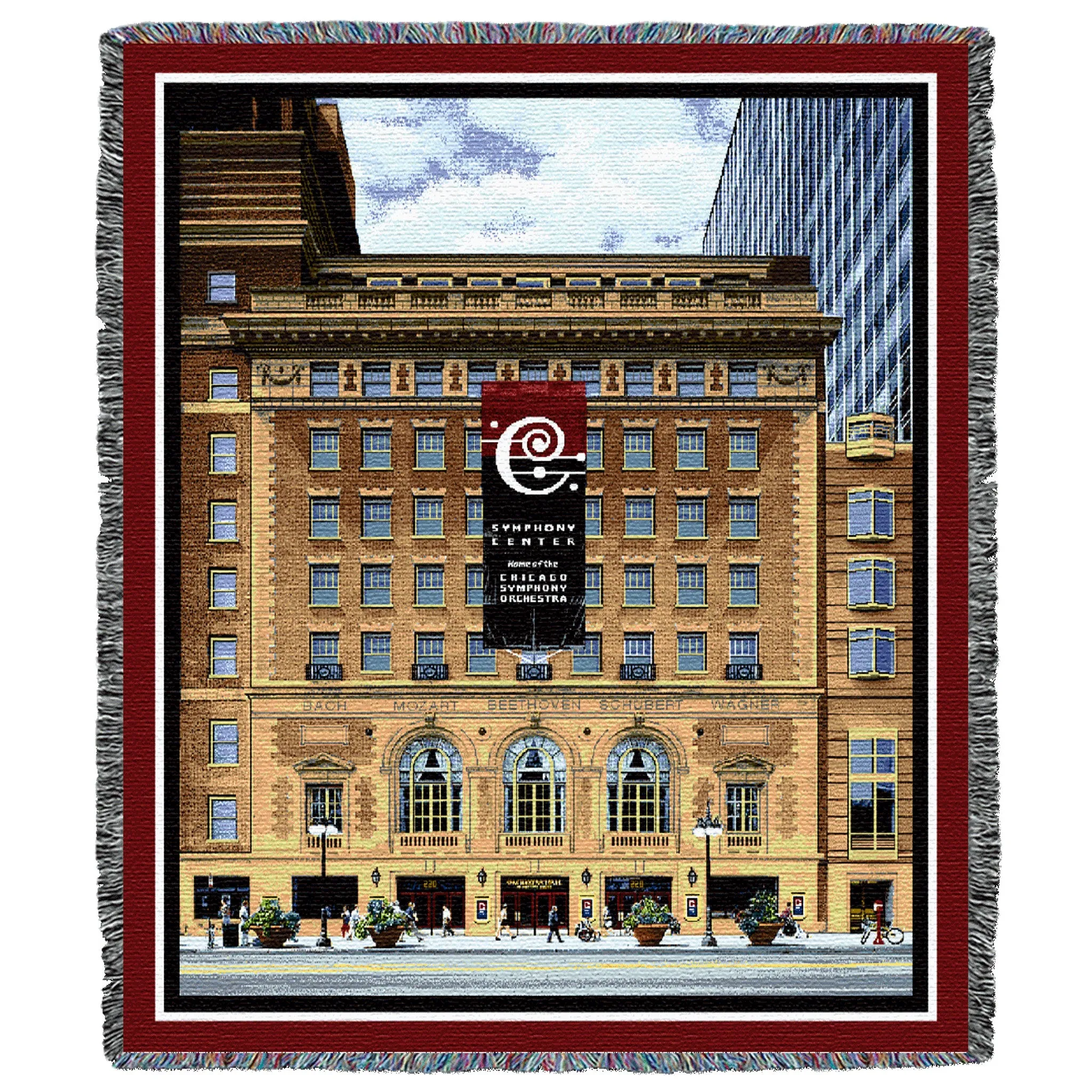 Orchestra Hall Throw Blanket, Exterior