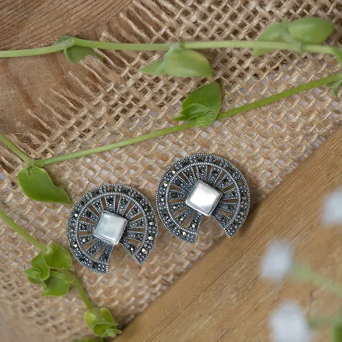 Oxidized Circular Studs