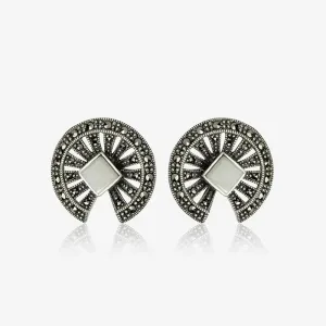 Oxidized Circular Studs