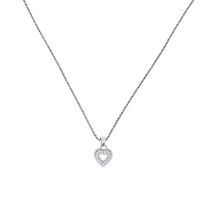Pavé Open Heart Pendant