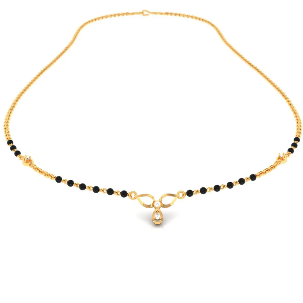 Pc Chandra Presents 18k Sleek Diamond Mangalsutra For Women