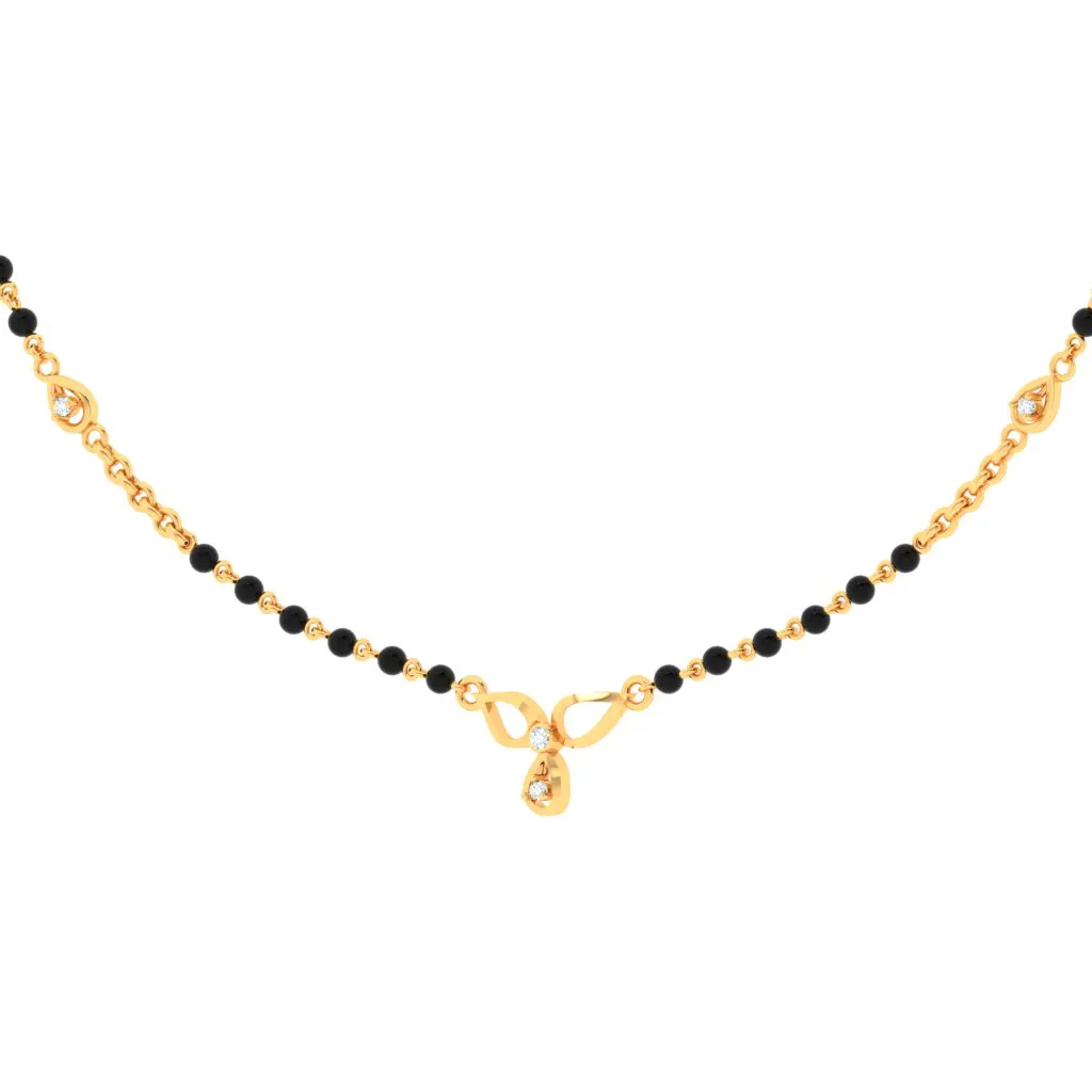 Pc Chandra Presents 18k Sleek Diamond Mangalsutra For Women