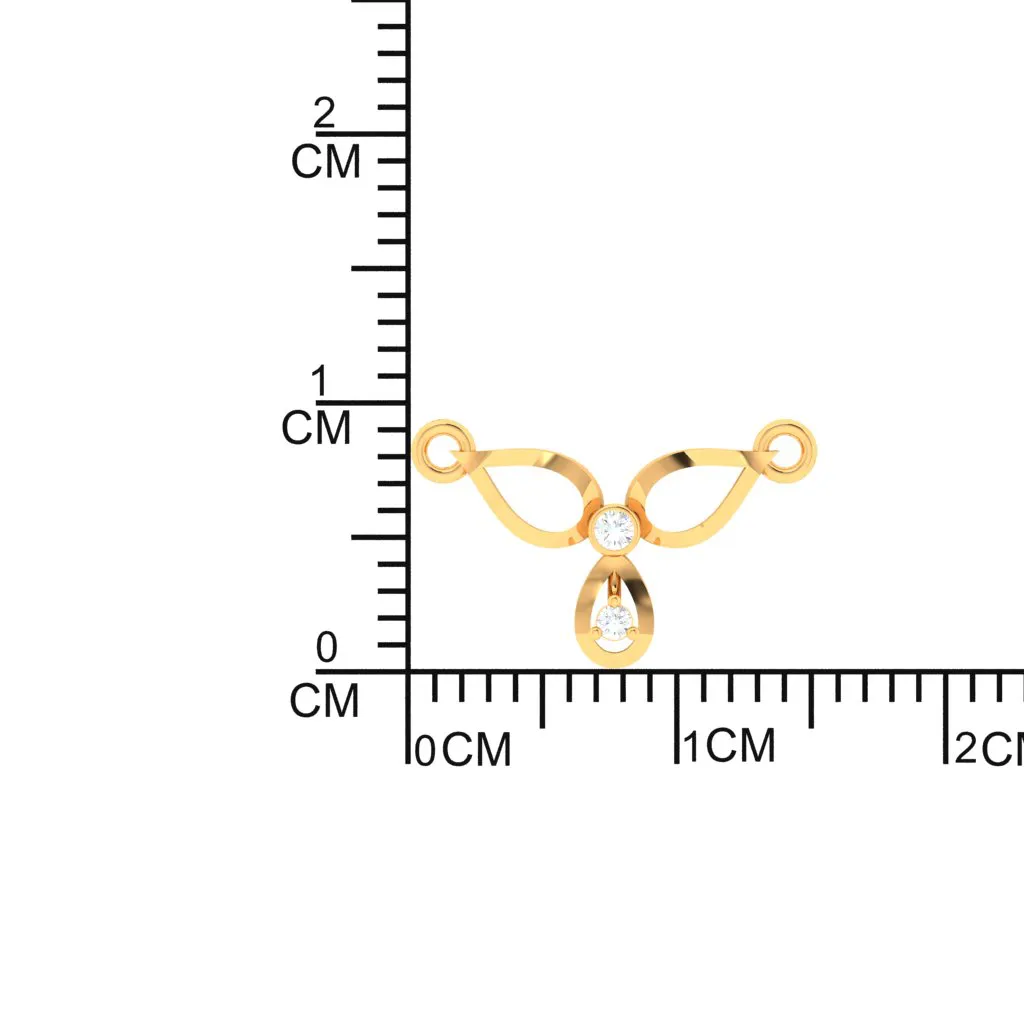 Pc Chandra Presents 18k Sleek Diamond Mangalsutra For Women