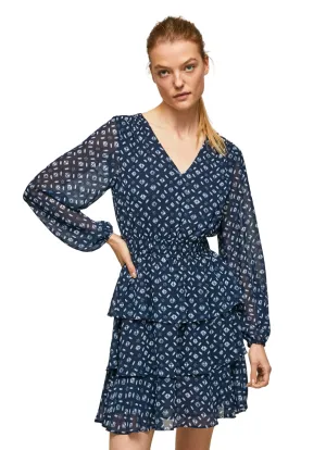 Pepe Jeans Mini Abito Fantasia Eyra PL953255 0AA multi