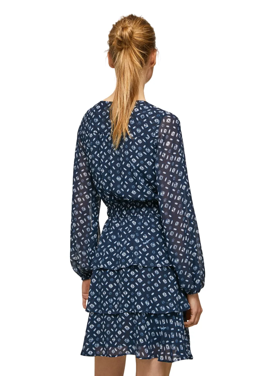 Pepe Jeans Mini Abito Fantasia Eyra PL953255 0AA multi