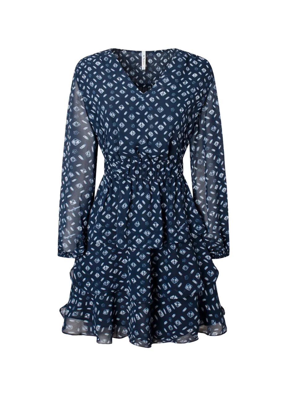 Pepe Jeans Mini Abito Fantasia Eyra PL953255 0AA multi