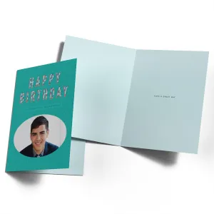Personalised Birthday Magnificent Human Photo Upload Card