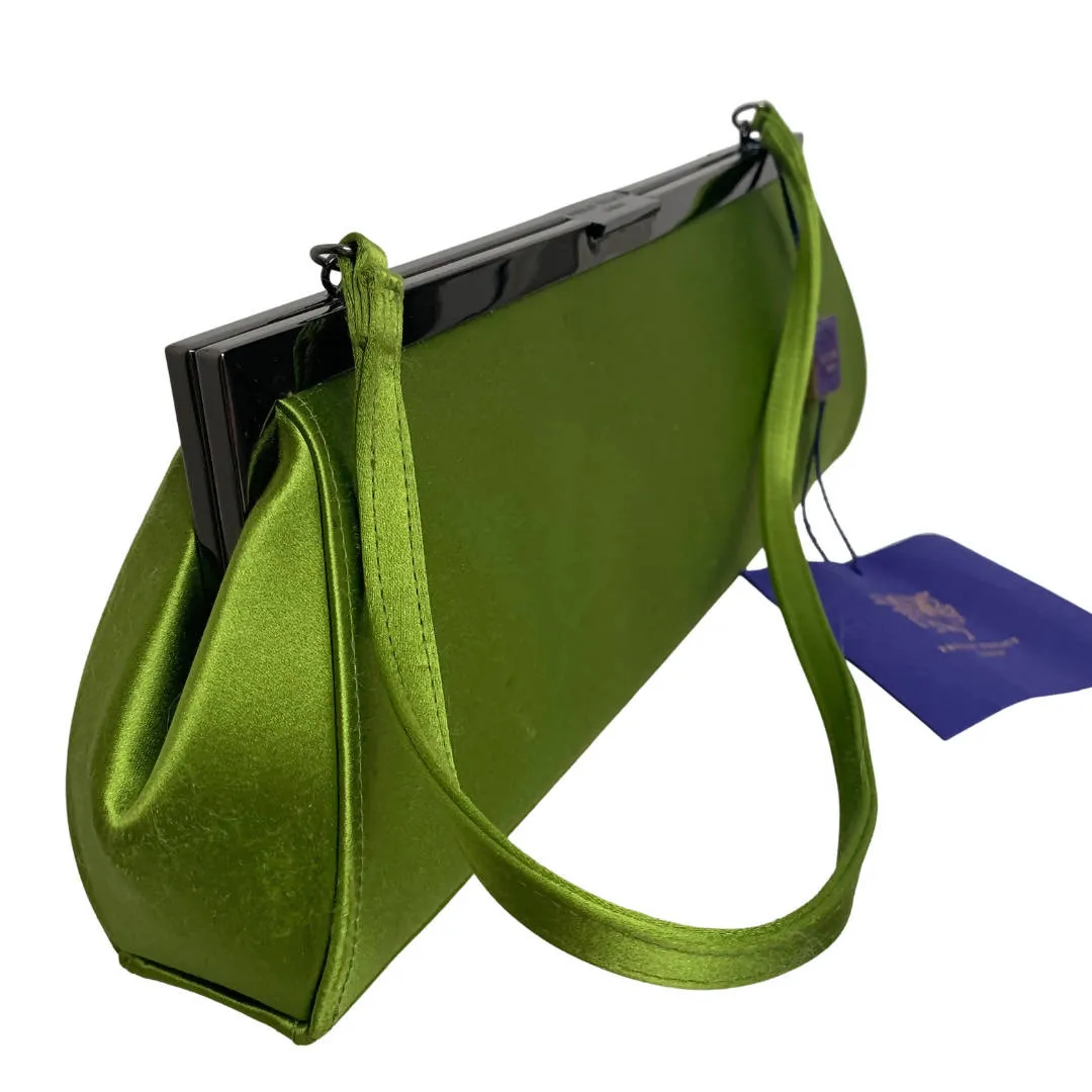Philip Treacy Elegant Lime Green Evening Clutch Bag