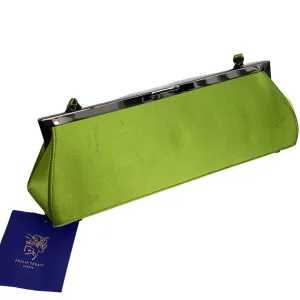 Philip Treacy Elegant Lime Green Evening Clutch Bag