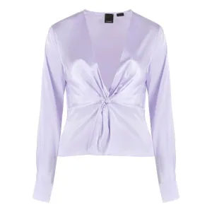 PINKO Lilac Silk Elegance Blouse