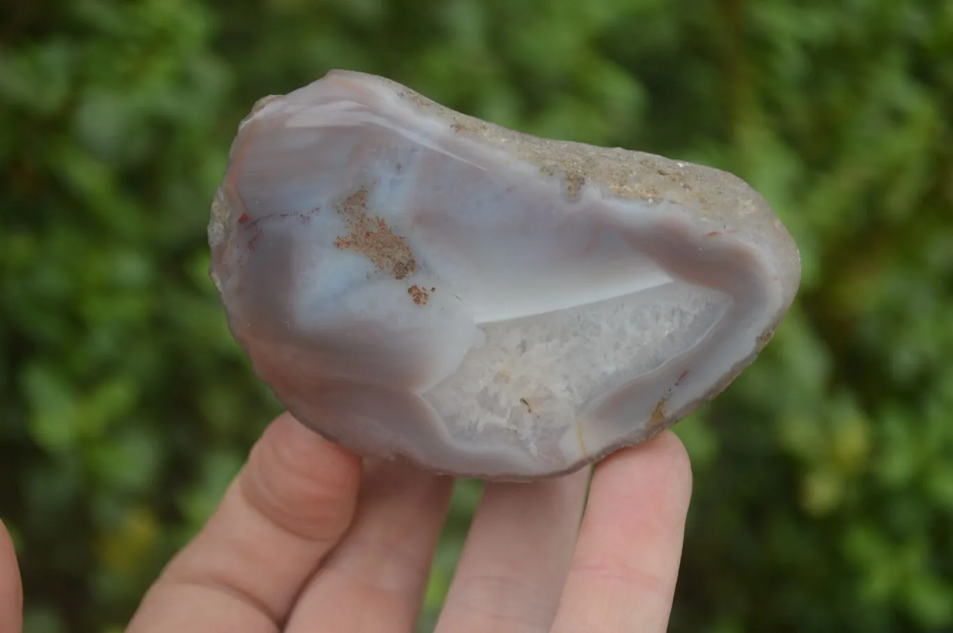 Polished on One Side Red Sashe River Agate Nodules x 6 From Zimbabwe