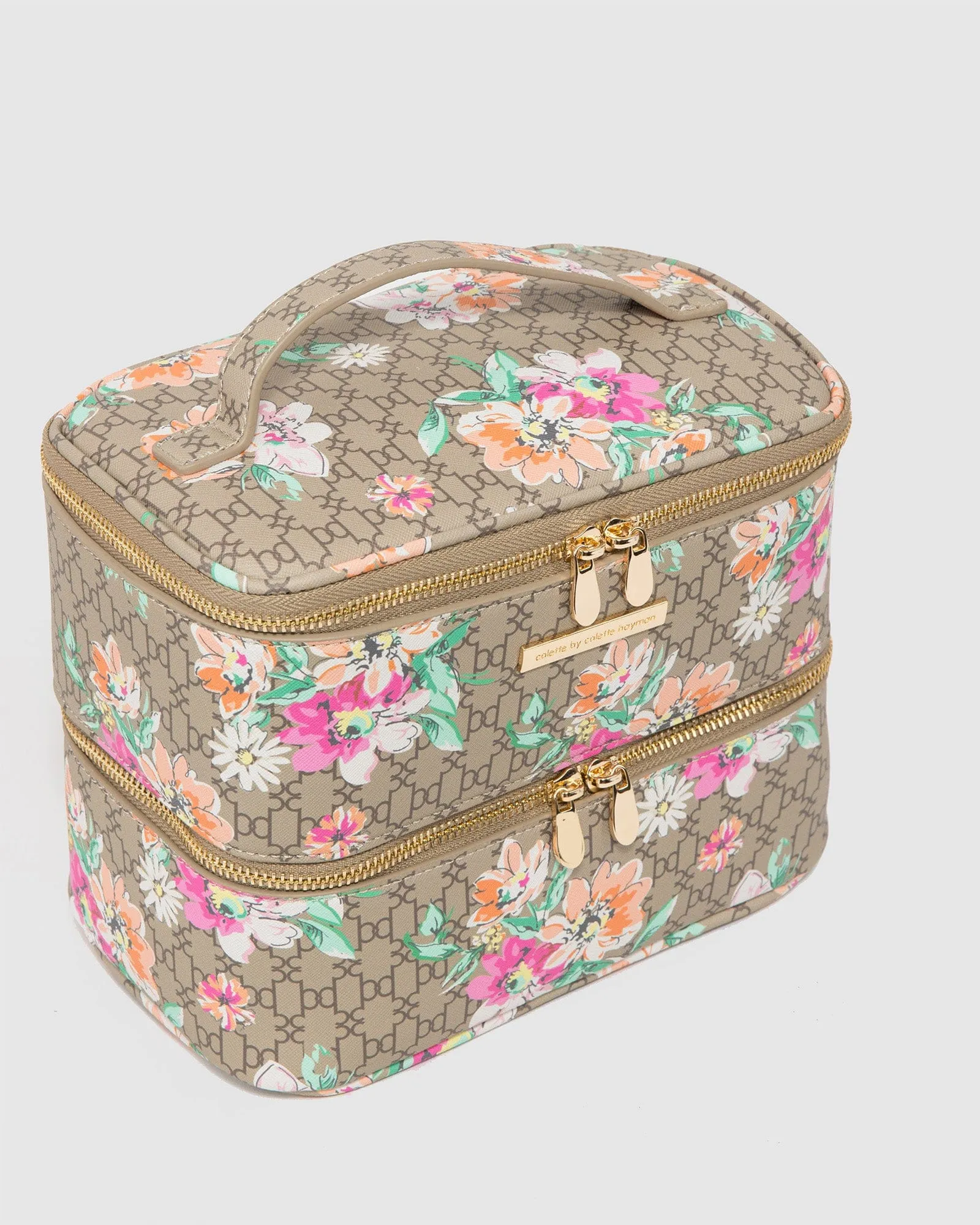 Print Summer Double Mono Cosmetic Case