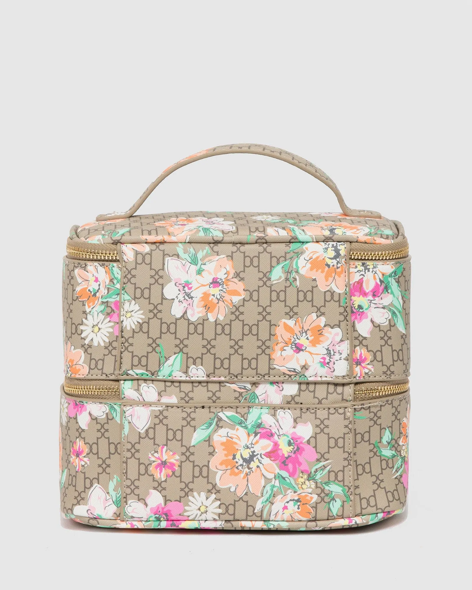 Print Summer Double Mono Cosmetic Case