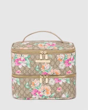 Print Summer Double Mono Cosmetic Case