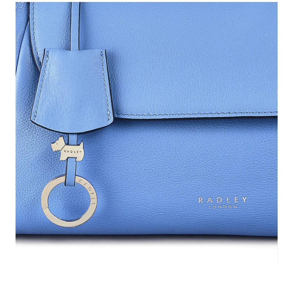 Radley Cranwell Medium Flapover Shoulder Bag Tranquil Blue