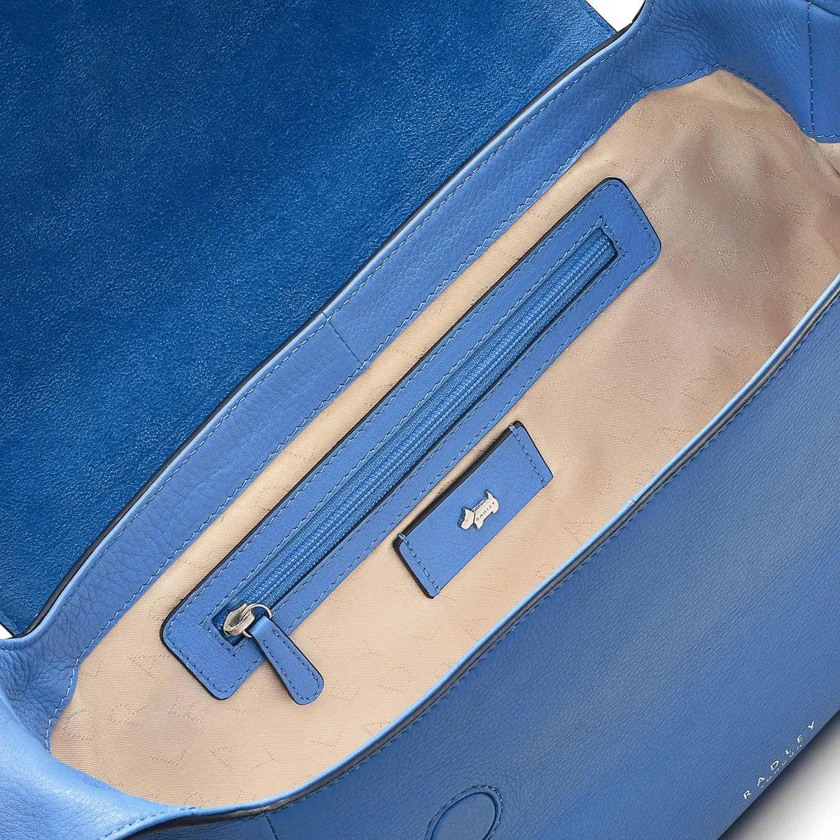 Radley Cranwell Medium Flapover Shoulder Bag Tranquil Blue