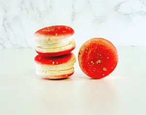Rambutan Pineapple Vegan Macarons