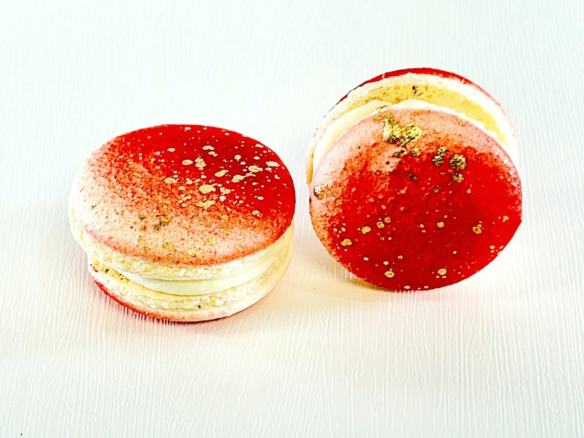 Rambutan Pineapple Vegan Macarons