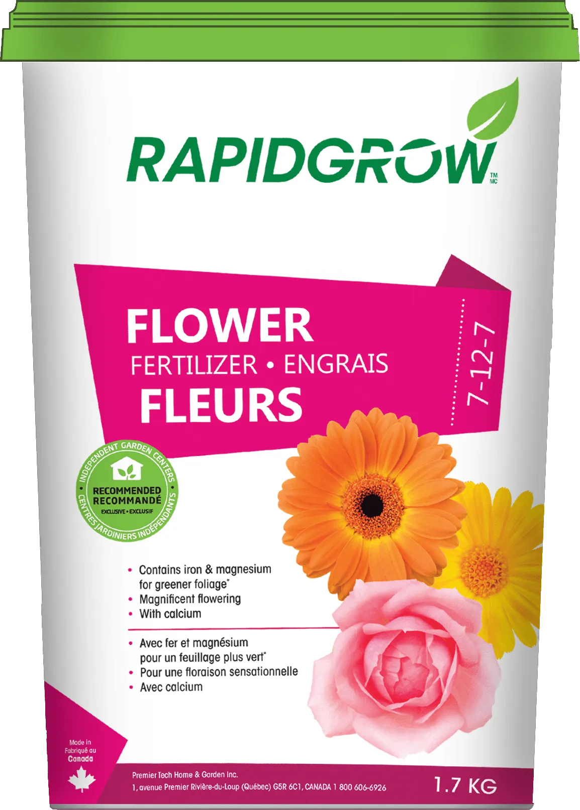 Rapidgrow Flowers Fertilizer 7-12-7 1.7kg