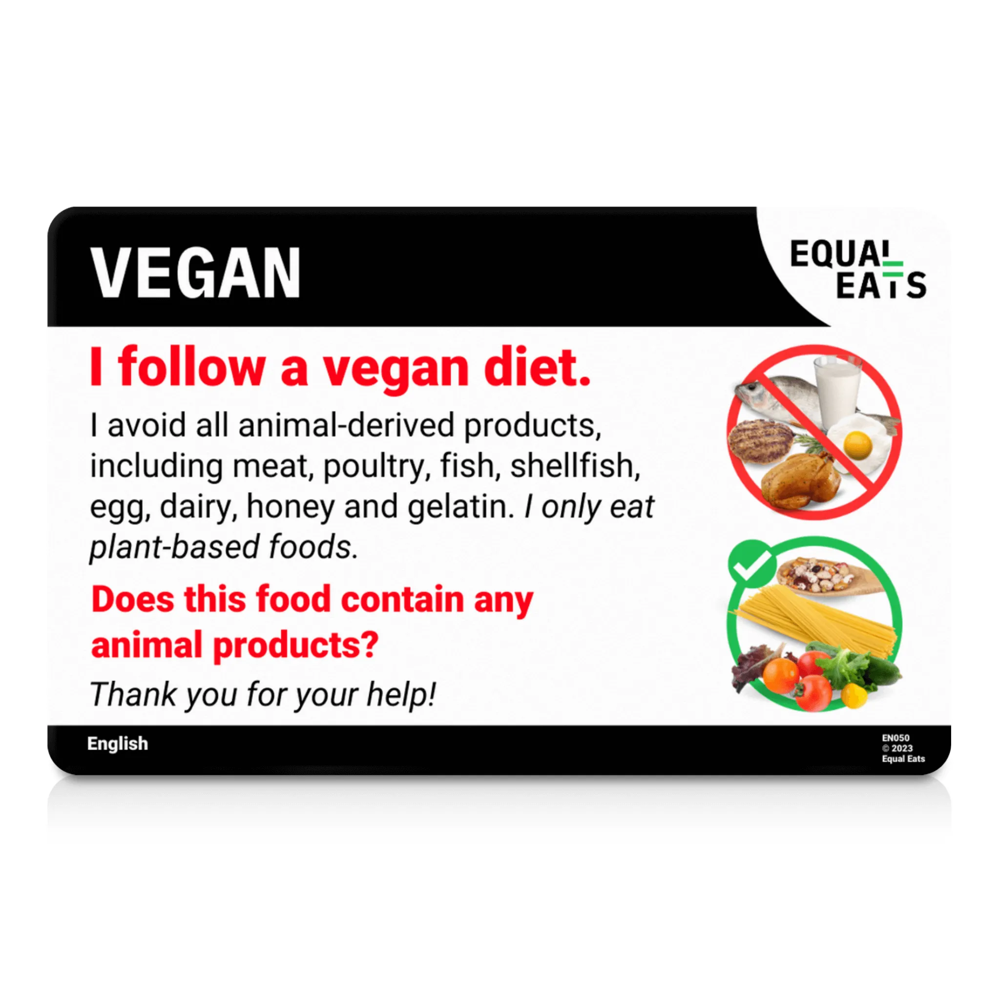 Romanian Vegan Card
