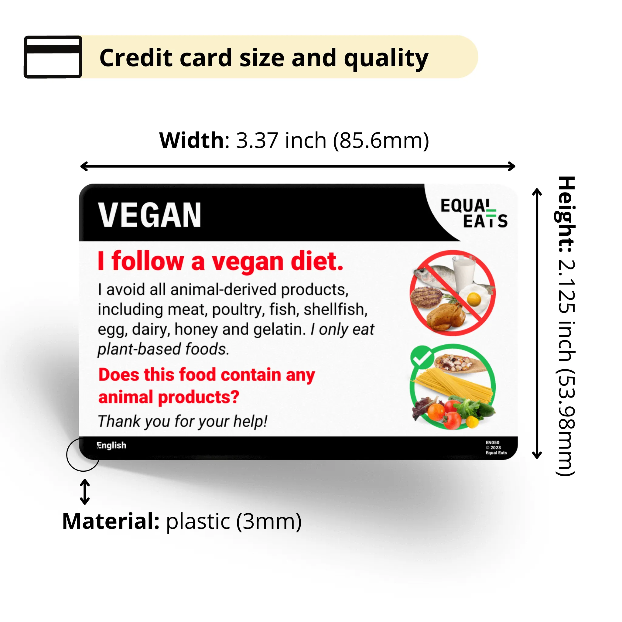 Romanian Vegan Card