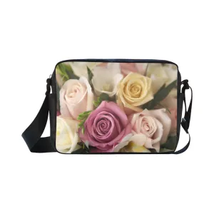 Roses Pastel Cross-Body Shoulder Bag