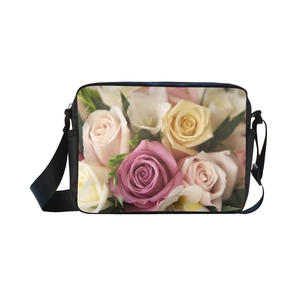 Roses Pastel Cross-Body Shoulder Bag