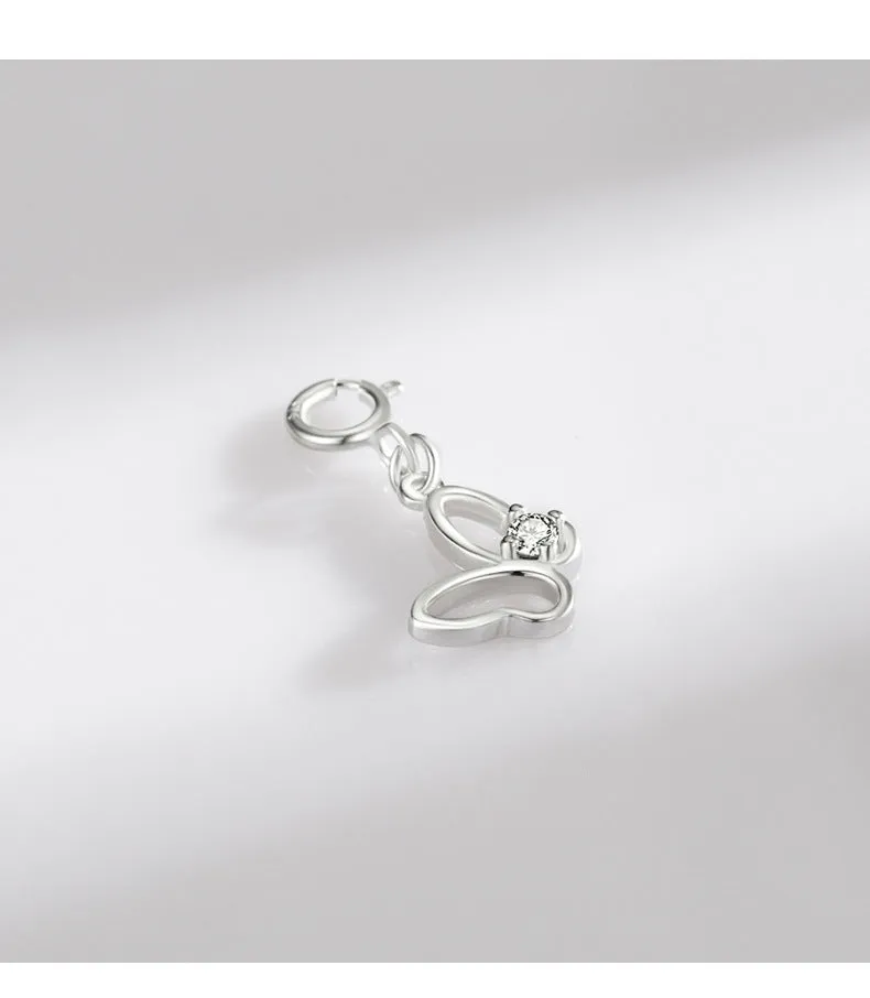 S925 Sterling Silver Butterfly Pendant for Women, Exquisite and Fashionable Silver Pendant