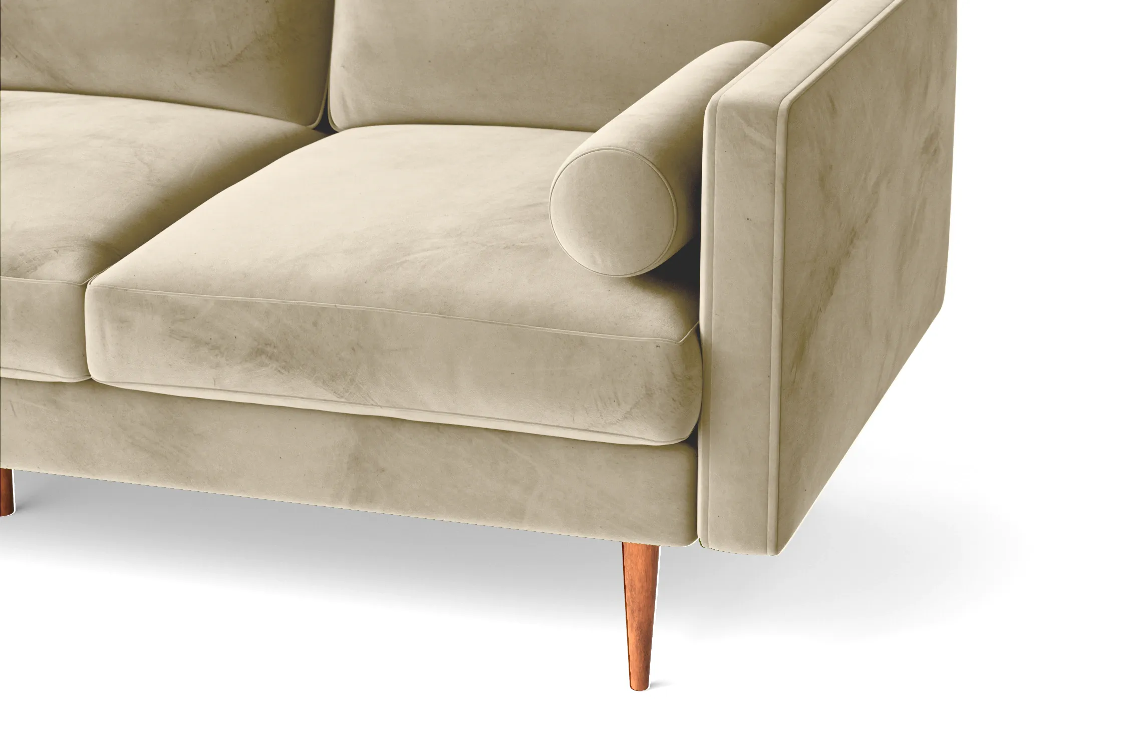 Salerno 2 Seater Sofa Cream Velvet