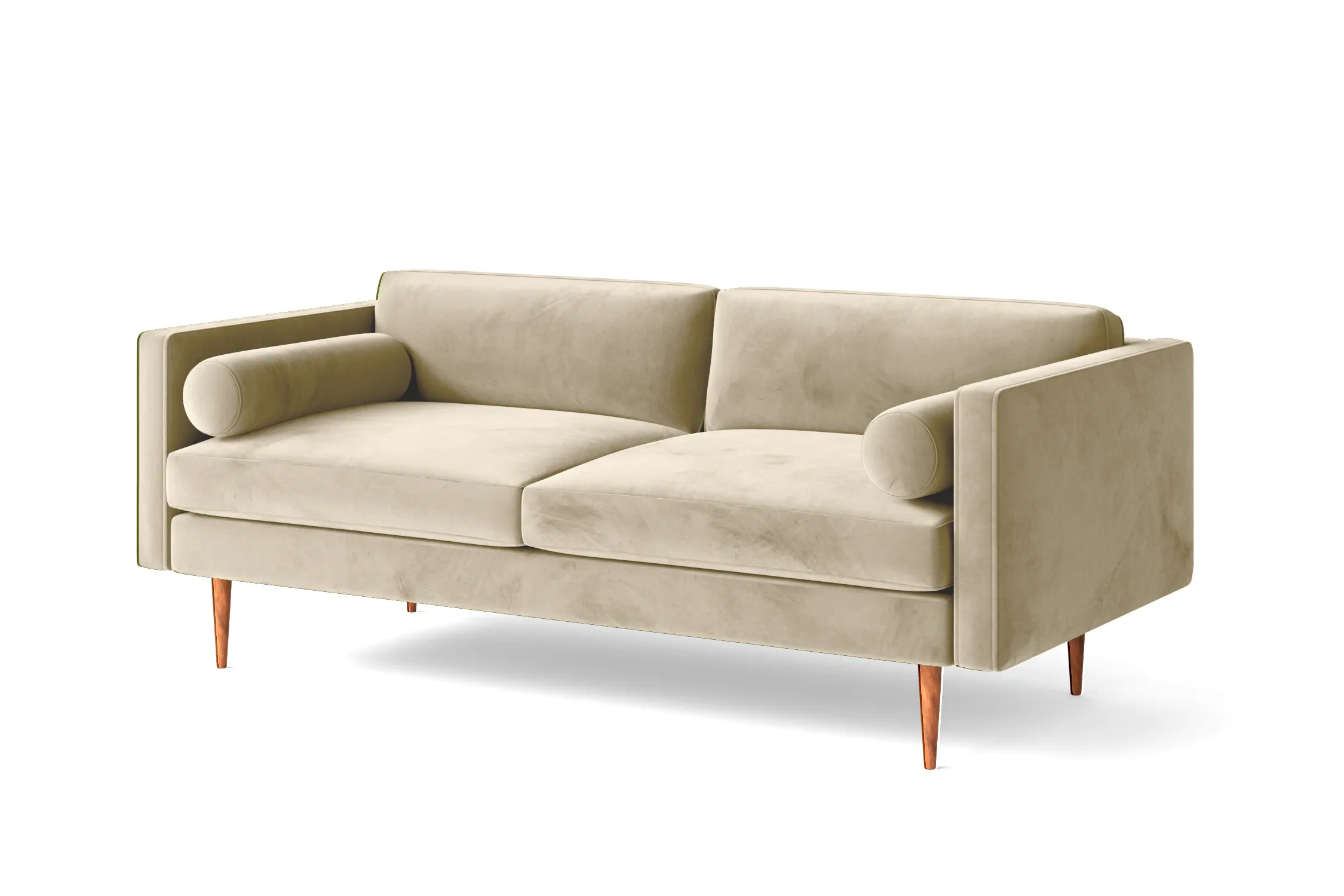 Salerno 2 Seater Sofa Cream Velvet