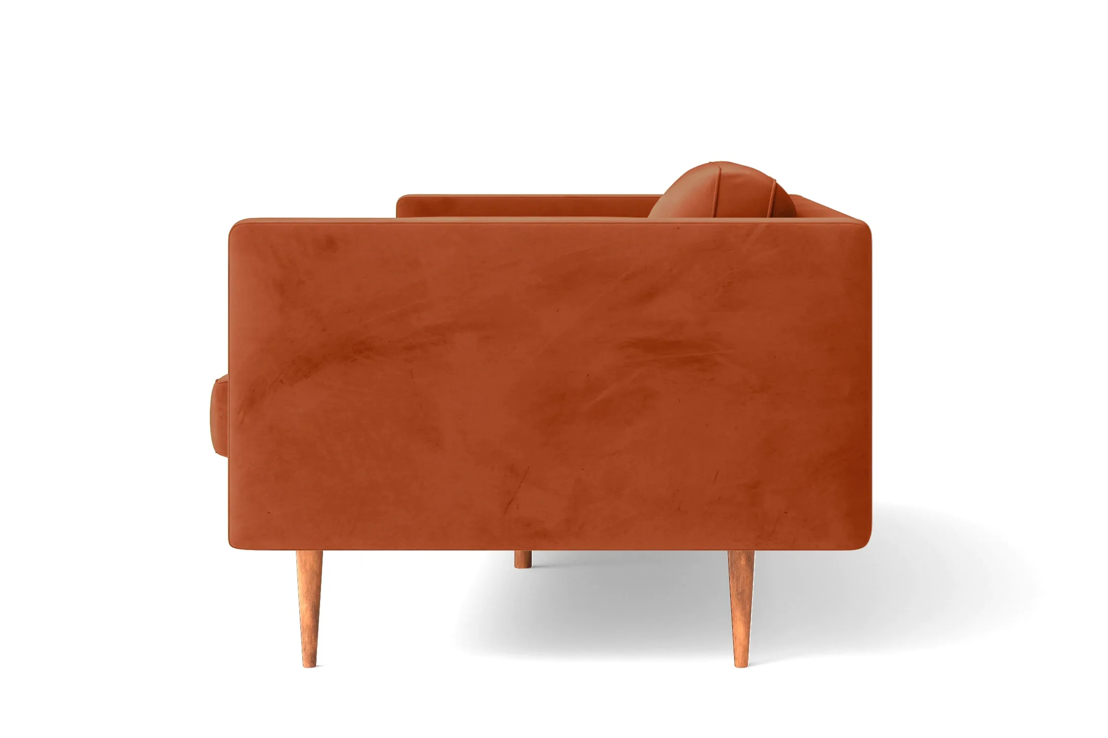 Salerno Armchair Orange Velvet