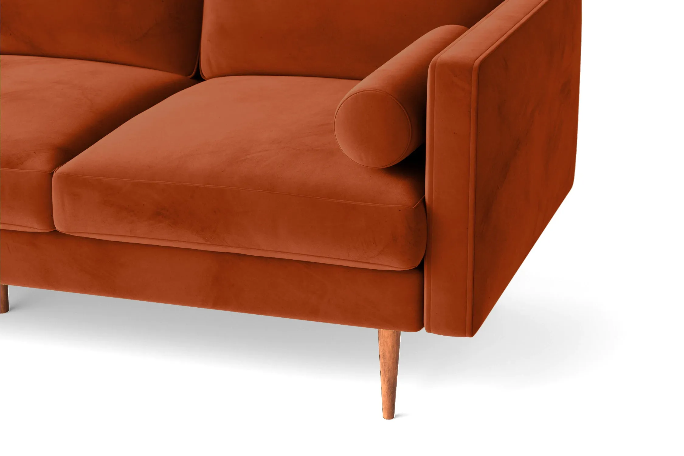 Salerno Armchair Orange Velvet