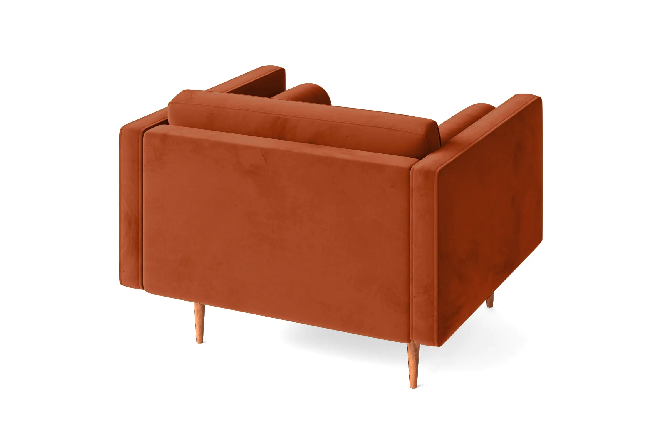 Salerno Armchair Orange Velvet