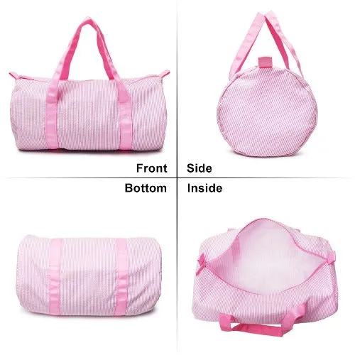 Seersucker Duffel Bag Personalized Duffel