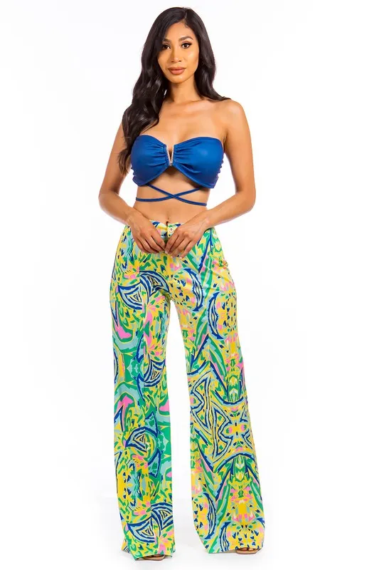 Sexy Summer Two Piece Pant Set