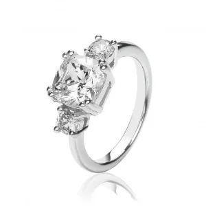 Silver & Co 3 Stone Cubic Zirconia Ring SRG0104