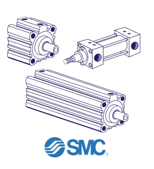 SMC CDQ2B25-30D-XB9 Pneumatic Cylinder