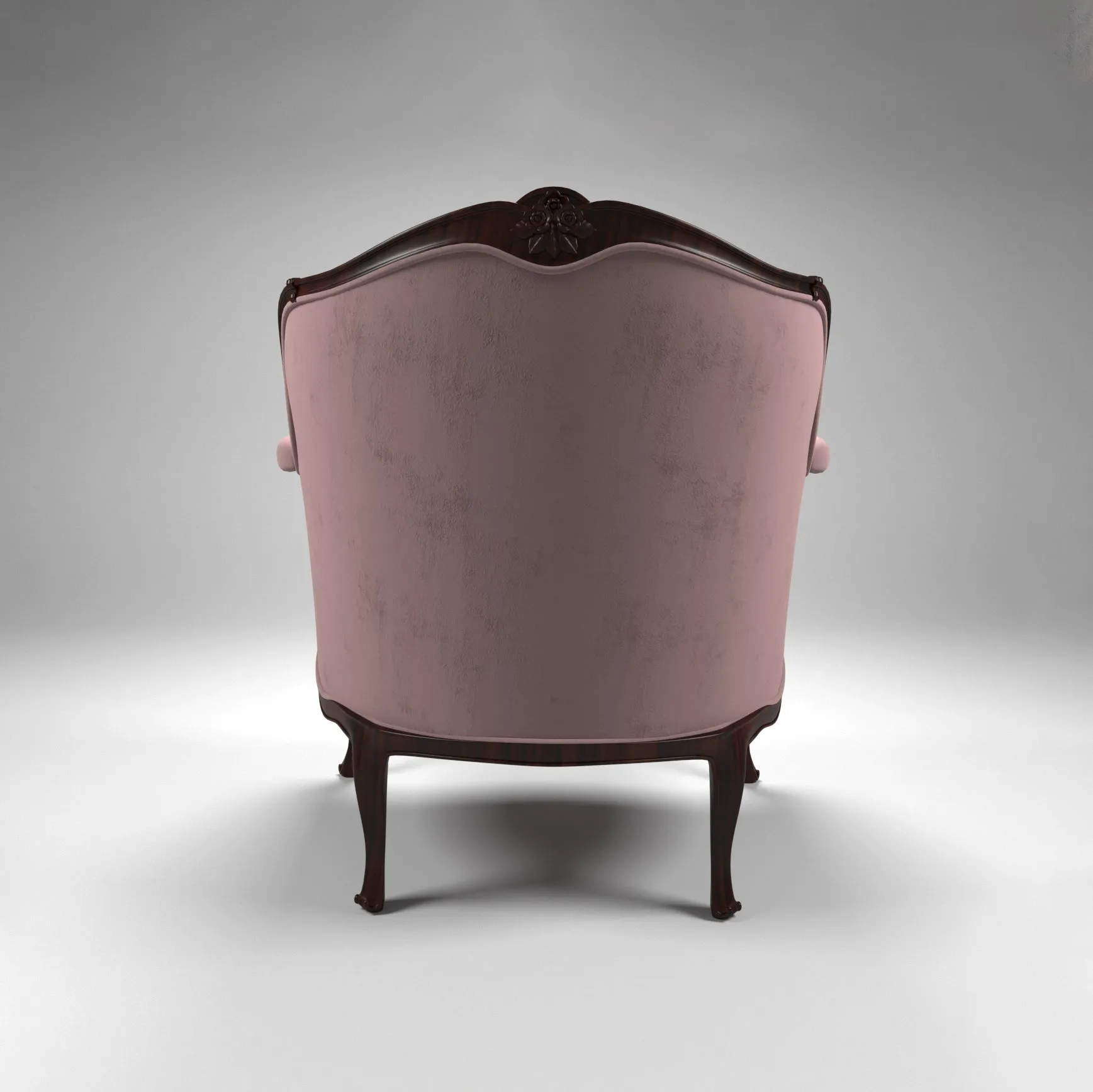 Spacious Intricate Colonial Designed Handmade Arm Chair