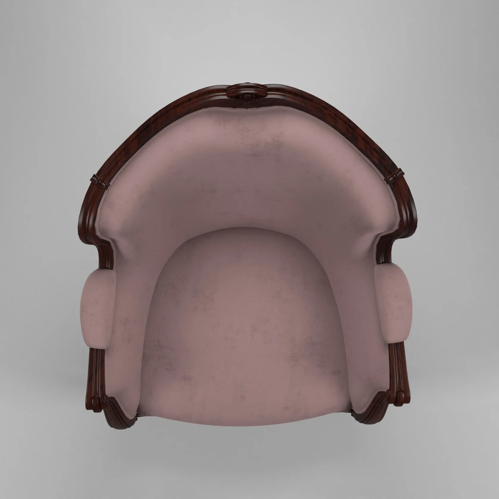 Spacious Intricate Colonial Designed Handmade Arm Chair