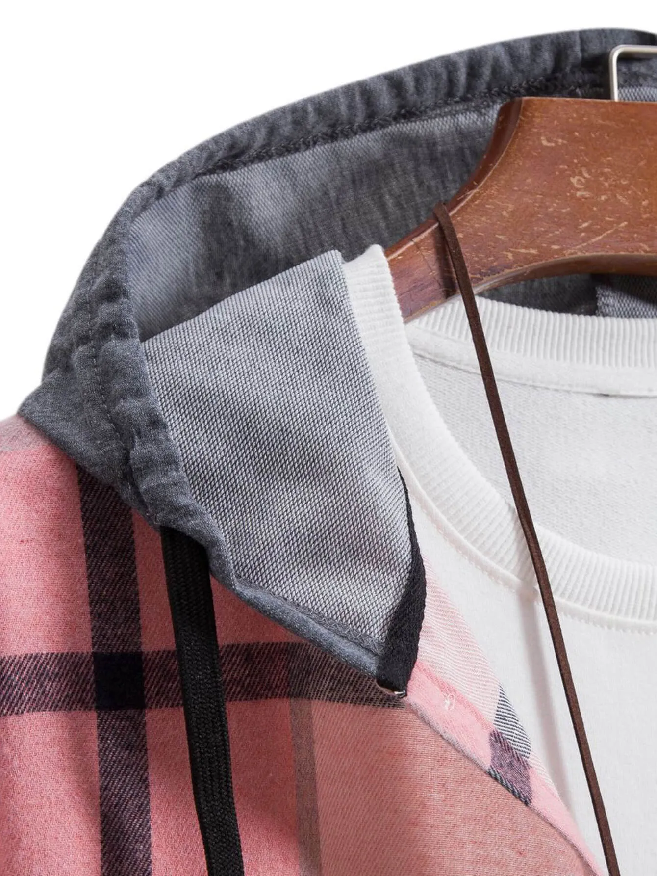 Spring And Autumn New Plaid Flannel Long Sleeve Hoodie