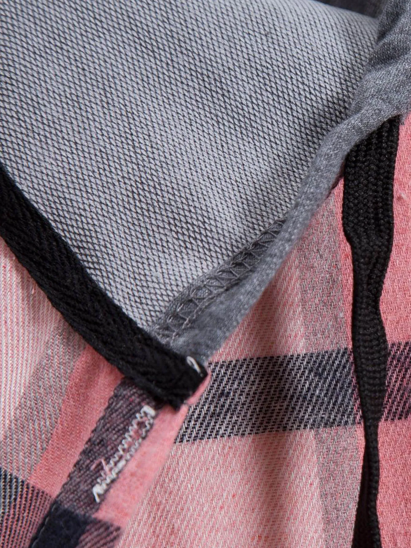 Spring And Autumn New Plaid Flannel Long Sleeve Hoodie