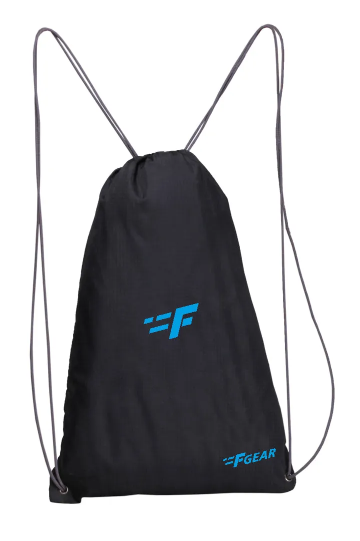 String 11L Black Drawstring Bag