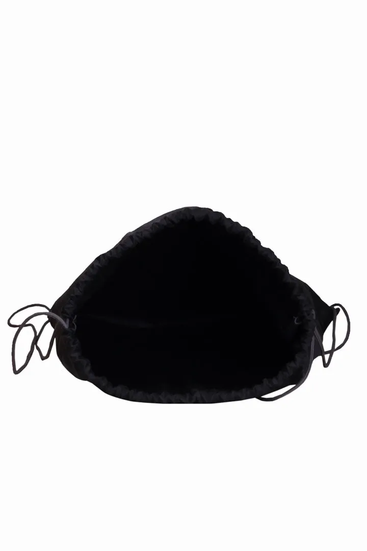String 11L Black Drawstring Bag