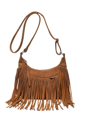 Suede Fringe Adjustable Strap Shoulder Bag