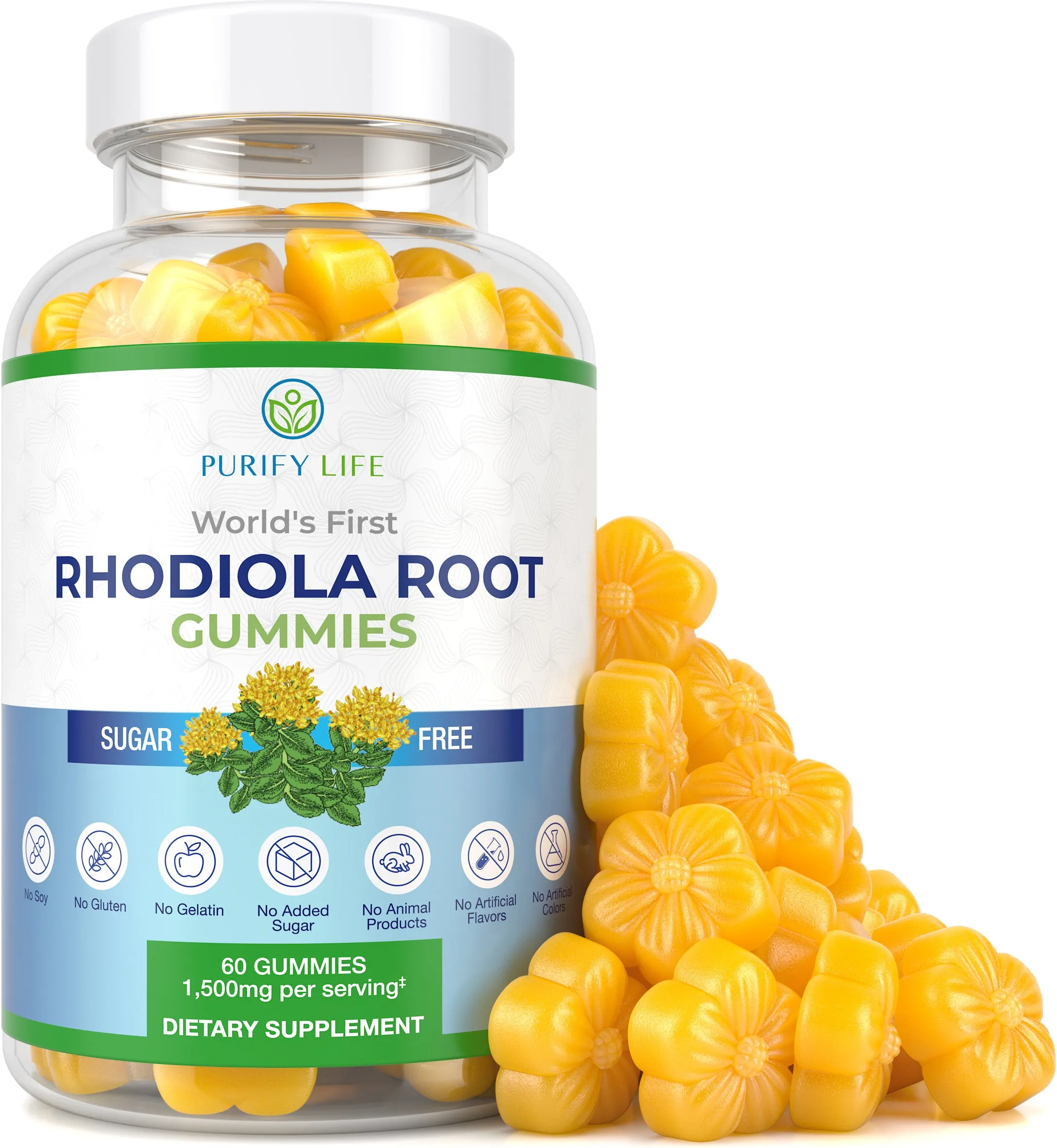Sugar-Free Rhodiola Rosea Gummies